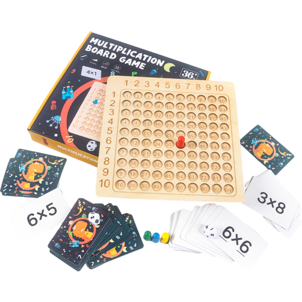 บอร์ดเกมคูณคณิตศาสตร์ Montessori หลายคณิต สําหรับเด็ก - Image 8