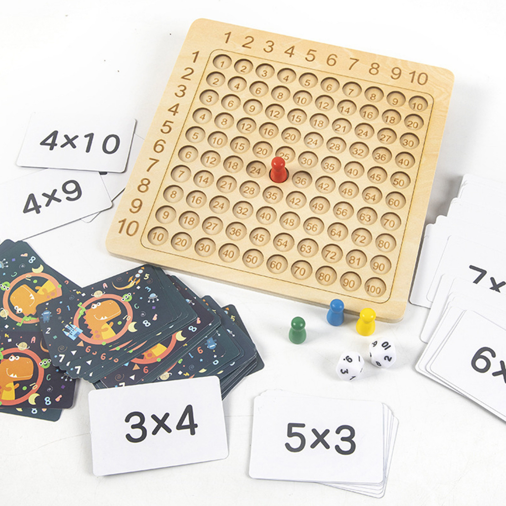 บอร์ดเกมคูณคณิตศาสตร์ Montessori หลายคณิต สําหรับเด็ก - Image 6