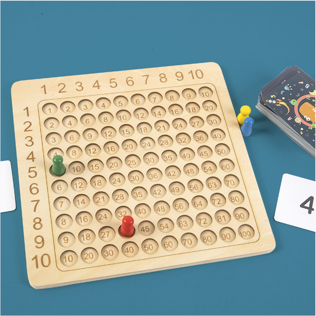 บอร์ดเกมคูณคณิตศาสตร์ Montessori หลายคณิต สําหรับเด็ก - Image 3