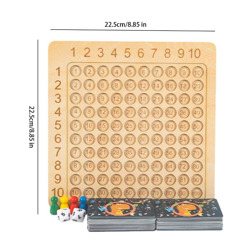 บอร์ดเกมคูณคณิตศาสตร์ Montessori หลายคณิต สําหรับเด็ก - Image 5
