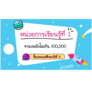 PPT คณิตศาสตร์ ป.3 หน่วยที่ 1 อิงตามหนังสือสสวท หลักสูตรใหม่