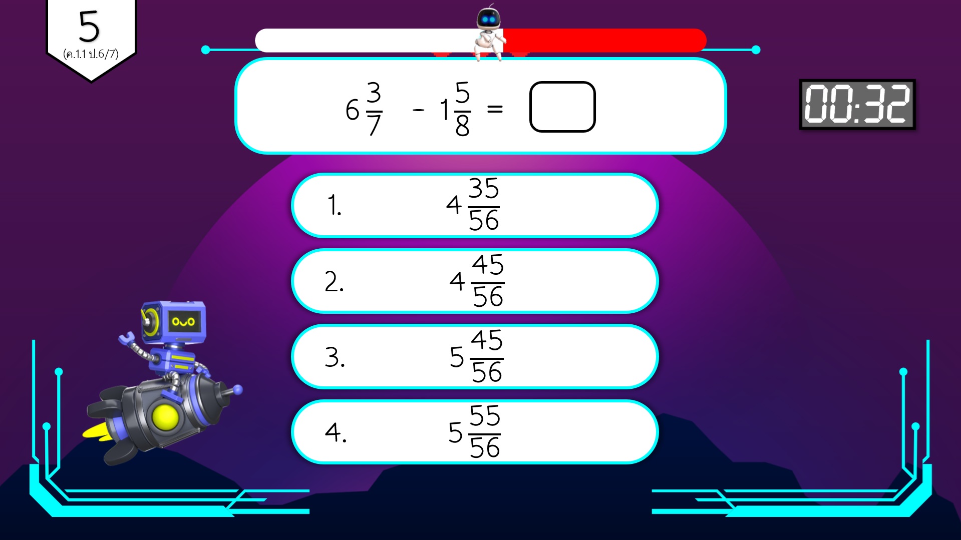 เกมข้อสอบ PowerPoint คณิตศาสตร์ ป.6 - Image 3